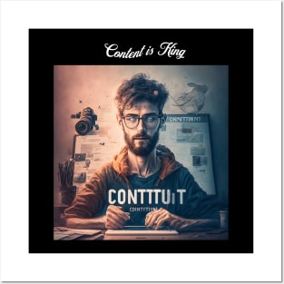 Content is King Posters and Art